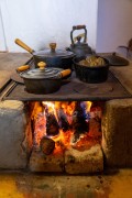 Iron cookware on a wood stove - Tres Picos State Park - Teresopolis-Friburgo - Nova Friburgo city - Rio de Janeiro state (RJ) - Brazil