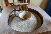 Moinho do Motinha, made of stone - milling white corn grains for cornmeal production - Tres Picos State Park - Teresopolis-Friburgo - Nova Friburgo city - Rio de Janeiro state (RJ) - Brazil