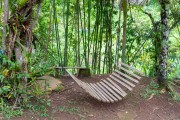 Net made of wooden slats - Tres Picos State Park - Teresopolis-Friburgo - Nova Friburgo city - Rio de Janeiro state (RJ) - Brazil