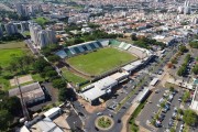 Picture taken with drone of the Stadium Anisio Haddad (1968) - also known as Rio Pretao - Sao Jose do Rio Preto city - Sao Paulo state (SP) - Brazil