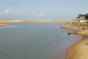 Lagoon formed at the mouth of the Mariricu River - Sao Mateus city - Espirito Santo state (ES) - Brazil