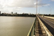 Pedestrian bridge over the BR-101 highway,  bridge over the Doce river - Linhares city - Espirito Santo state (ES) - Brazil