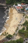 View of Vermelha Beach (Red Beach) from Urca Mountain mirante  - Rio de Janeiro city - Rio de Janeiro state (RJ) - Brazil