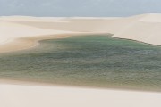 Lagoon and dunes - Lencois Maranhenses National Park  - Barreirinhas city - Maranhao state (MA) - Brazil