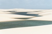 Lagoon and dunes - Lencois Maranhenses National Park  - Barreirinhas city - Maranhao state (MA) - Brazil