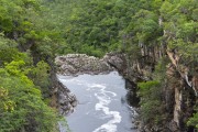 View of the river in the cerrado from Mirante do Carrossel - Chapada dos Veadeiros National Park - Alto Paraiso de Goias city - Goias state (GO) - Brazil