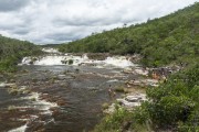View of Couros Waterfall - near to Chapada dos Veadeiros National Park  - Alto Paraiso de Goias city - Goias state (GO) - Brazil