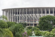 Facade of the National Stadium of Brasilia Mane Garrincha (1974)  - Brasilia city - Distrito Federal (Federal District) (DF) - Brazil