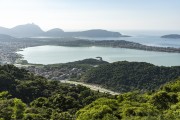 General view of the Piratininga and Itaipu Lagoons with the Camboinhas and Itaipu Beachs  - Niteroi city - Rio de Janeiro state (RJ) - Brazil