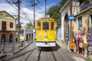 Santa Teresa Tram near to Largo dos Guimaraes Square  - Rio de Janeiro city - Rio de Janeiro state (RJ) - Brazil