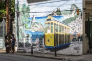Graffiti on a street wall in Santa Teresa - Rio de Janeiro city - Rio de Janeiro state (RJ) - Brazil