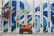 Painting and revitalization of the facade of Parque Estadual Library - Painting of the Rua Walls project, inspired by the centenary of the 1922 Modern Art Week - Rio de Janeiro city - Rio de Janeiro state (RJ) - Brazil