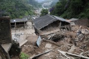 Houses destroyed after landslide that killed residents in Vila Militar - Petropolis city - Rio de Janeiro state (RJ) - Brazil