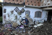 Destroyed houses in Morro da Oficina after landslides and flooding caused by heavy rains - Petropolis city - Rio de Janeiro state (RJ) - Brazil