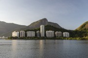 Rodrigo de Freitas Lagoon with Corcovado Mountain in the background  - Rio de Janeiro city - Rio de Janeiro state (RJ) - Brazil