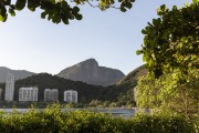 Rodrigo de Freitas Lagoon with Corcovado Mountain in the background  - Rio de Janeiro city - Rio de Janeiro state (RJ) - Brazil