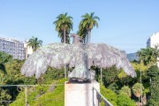 Sculpture by Rodolfo Bernardelli representing the harpy eagle (Harpia harpyja) - Museum of Republic - old Catete Palace (1867) - Rio de Janeiro city - Rio de Janeiro state (RJ) - Brazil