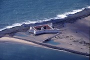 Aerial photo of Rei Magos Fort (Three Wise Men Fortress) - 1599 - 90s - Natal city - Rio Grande do Norte state (RN) - Brazil