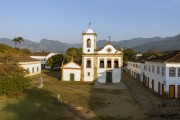 Picture taken with drone of the Santa Rita de Cassia Church (1722)  - Paraty city - Rio de Janeiro state (RJ) - Brazil