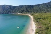 Picture taken with drone of the Paraty-Mirim Beach - Environmental Protection Area of Cairucu - Paraty city - Rio de Janeiro state (RJ) - Brazil