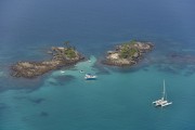 Picture taken with drone of the Botinas Islands (Sister Islands) - Ilha Grande Bay - Angra dos Reis city - Rio de Janeiro state (RJ) - Brazil