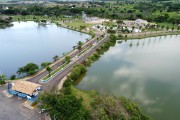 Picture taken with drone of the Park Termas de Ibira - Ibira city - Sao Paulo state (SP) - Brazil
