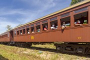 Maria Fumaça train that makes tourist trips between the cities of Sao Joao del Rey and Tiradentes - Tiradentes city - Minas Gerais state (MG) - Brazil