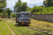 Service train on the railway that connects the cities of Sao Joao del Rey and Tiradentes - Tiradentes city - Minas Gerais state (MG) - Brazil