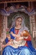 Sacred Image (Mosaic) in the Basilica Sanctuary of Our Lady of Nazareth - Belem city - Para state (PA) - Brazil