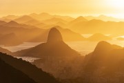 View of the dawn - Sugarloaf from the Rock of Proa (Rock of Prow) during the dawn - Rio de Janeiro city - Rio de Janeiro state (RJ) - Brazil