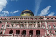 Facade of the Amazon Theatre (1896) - Manaus city - Amazonas state (AM) - Brazil