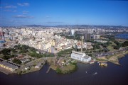 Guaíba Waterfront with Gasometro Culture Center (1928) - Jacui River delta - Porto Alegre city - Rio Grande do Sul state (RS) - Brazil