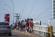 Fishing on the Giuseppe Garibaldi Bridge - Tramandai city - Rio Grande do Sul state (RS) - Brazil