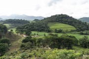 View of mountains and pastures - Guapiaçu Ecological Reserve - Cachoeiras de Macacu city - Rio de Janeiro state (RJ) - Brazil