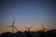 Sunset at Honda Energy Wind Farm - Xangri-la city - Rio Grande do Sul state (RS) - Brazil