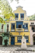 Colorful historic houses in Largo do Boticario (Largo of Apothecary)  - Rio de Janeiro city - Rio de Janeiro state (RJ) - Brazil