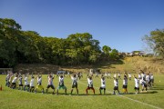 Children training soccer in social project - Guarani city - Minas Gerais state (MG) - Brazil