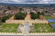 Picture taken with drone of the Sao Jose Seminary (1875) - school where Padre Cicero studied - Crato city - Ceara state (CE) - Brazil