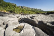 Rock formation on Vale da Lua (Lua Valley) - Chapada dos Veadeiros National Park - Alto Paraiso de Goias city - Goias state (GO) - Brazil