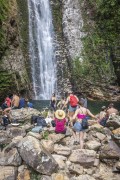 Tourists - Segredo Waterfall - Chapada dos Veadeiros National Park  - Alto Paraiso de Goias city - Goias state (GO) - Brazil