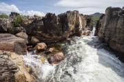 Canyon and river (Canyon 2) - Chapada dos Veadeiros National Park - Alto Paraiso de Goias city - Goias state (GO) - Brazil