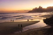 View of the sunset from Ipanema Beach  - Rio de Janeiro city - Rio de Janeiro state (RJ) - Brazil