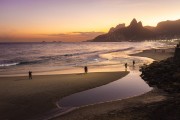 View of the sunset from Ipanema Beach  - Rio de Janeiro city - Rio de Janeiro state (RJ) - Brazil