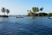View of the Saudade Island during high tide - 2nd and 3nd Beachs  - Cairu city - Bahia state (BA) - Brazil