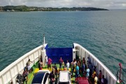 Ferry Boat that makes the Salvador-Itaparica crossing - Itaparica city - Bahia state (BA) - Brazil