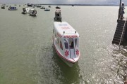 Berthed Boat ambulance - Cairu city - Bahia state (BA) - Brazil
