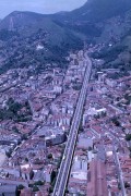 Aerial view of the Engineer Freyssinet Viaduct (1974) - also known as Paulo de Frontin Viaduct - 80s  - Rio de Janeiro city - Rio de Janeiro state (RJ) - Brazil
