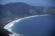 Aerial view of Lopes Mendes Beach - Ilha Grande State Park - Tamoios Environmental Protection Area - 90s - Angra dos Reis city - Rio de Janeiro state (RJ) - Brazil