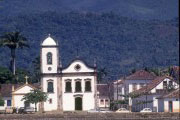 Facade of the Santa Rita de Cassia Church (1722) - 90s  - Paraty city - Rio de Janeiro state (RJ) - Brazil