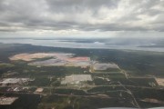 Aerial view of industrial mining complex near Sao Luis - Sao Luis city - Maranhao state (MA) - Brazil